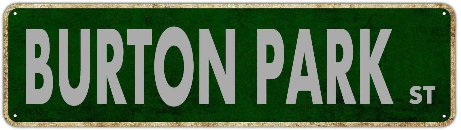 Amazon.co.jp: snowsun メタルサイン Burton Park St Vintage Signs